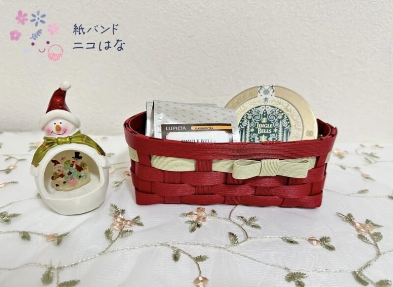 クラフトバンドのかご